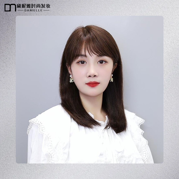 黛妮雅时尚发妆全真人发全手织蓬松自然全头套